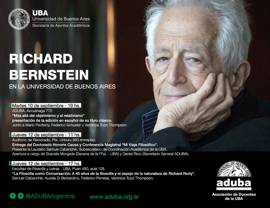 Richard Bernstein en la Universidad de Buenos Aires
