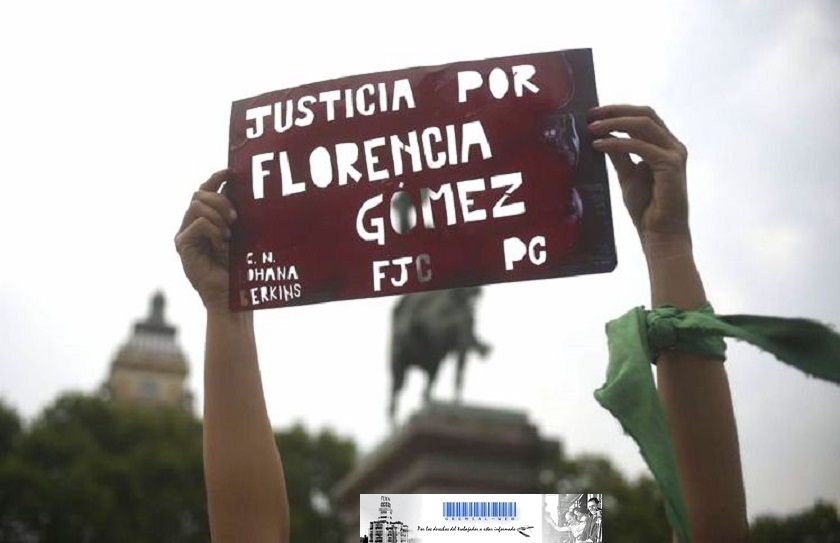 Organizaciones sociales y políticas reclaman justicia por Florencia Gómez 