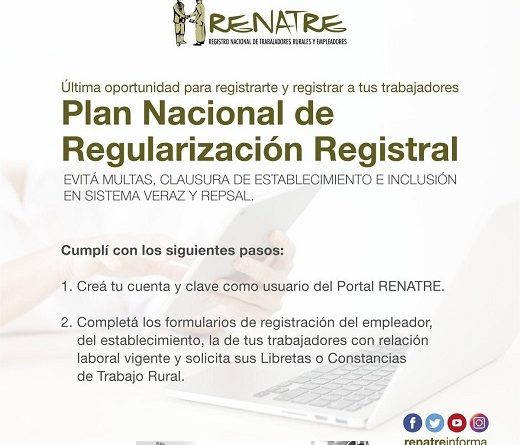 Plan Nacional de Regularización Registral