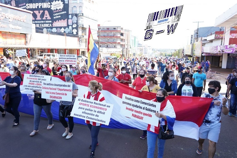 Comerciantes Encarnacenos reclaman subsidios del Estado Paraguayo