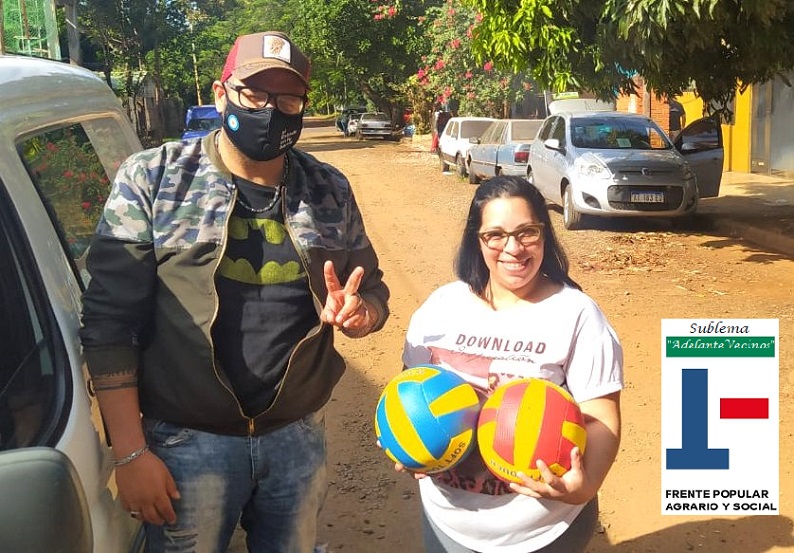 Ricardo Richard Mattoso del Sublema Adelante Vecinos promueve el deporte en los barrios de Posadas 