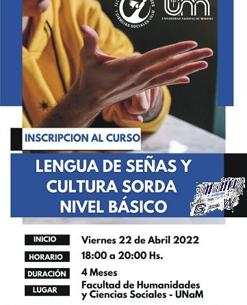 Curso de Lengua de Señas y Cultura Sorda Nivel Básico