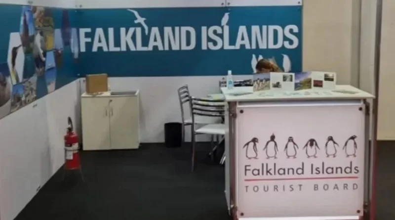 Falso stand de Las Islas Malvinas del gobierno Britanico - Falkand Islands