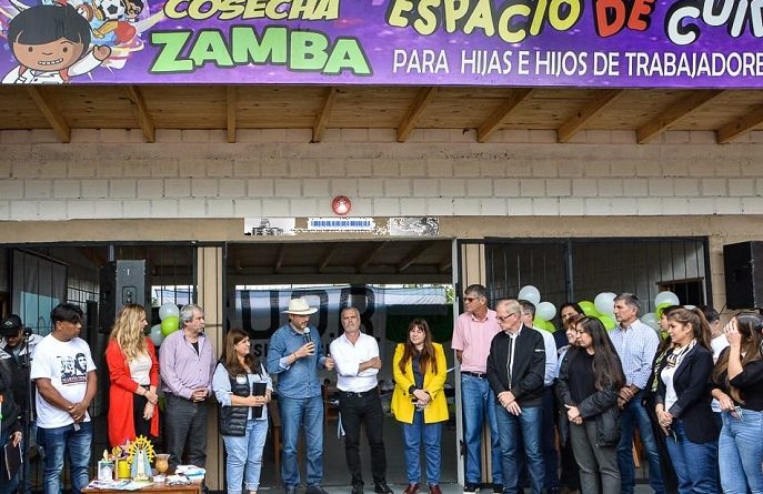 Inauguración del Jardín de Cosecha Zamba en Andresito